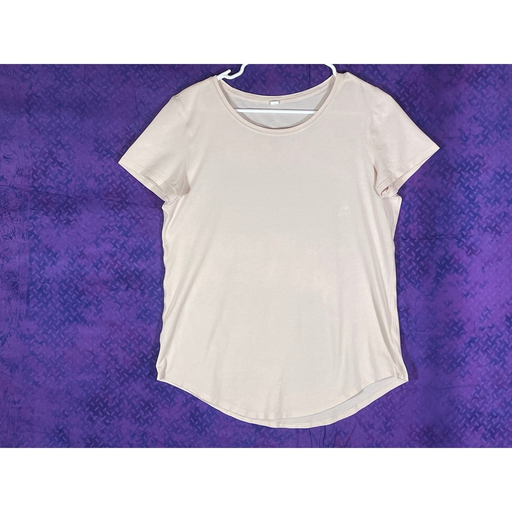 Lululemon Love Tee Short Sleeve Crew Neck Pink T-Shirt Size 8
